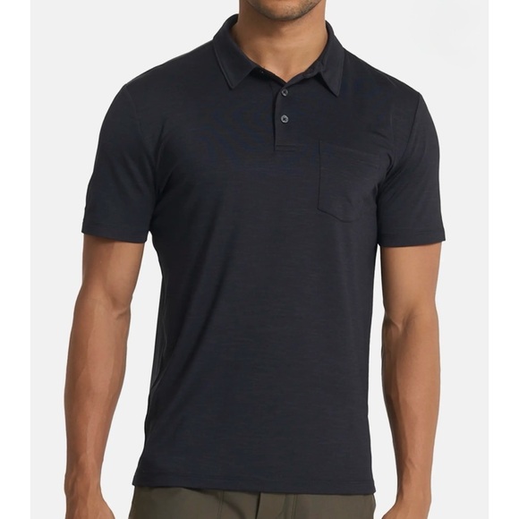 NWT Vuori Zephyr Performance Polo in Heathered BlackSize L